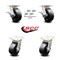 Service Caster 5 Inch Kingpinless Glass Filled Nylon Wheel Caster Swivel Locks 2 Brakes, 4PK SCC-KP30S520-GFNR-SLB-BSL-2-BSL-2 - alternate 6